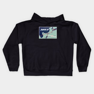 The PARANOIA CIA Airlines Collection: Civilian Air Transport  - Route of the Island Chain Kids Hoodie